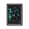 Pokemon Print Umbreon Black And Sky Blue