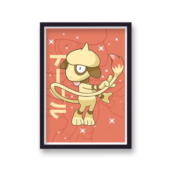Pokemon Print Smeargle Red