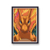 Pokemon Print Charizard Close Up Orange