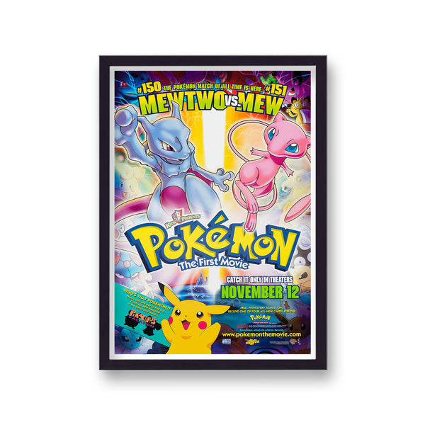 Pokemon Mewtwo Vs Mew Poster