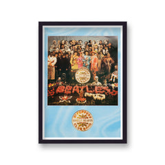 Vintage Music Poster The Beatles Sgt Peppers Promo Poster