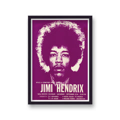 Vintage Music Poster Jimi Hendrix Live In Texas