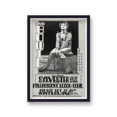 Vintage Music Poster David Bowie Live In San Francisco