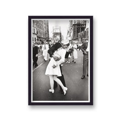 Vintage Iconic Image Sailor Kissing Nurse VJ Day