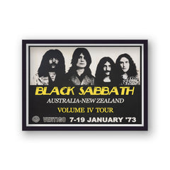 Vintage Music Poster Black Sabbath Live Volume IV Australia New Zealand '73