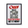 Vintage Music Poster Ozzy Rules