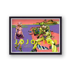 JoJo's Bizarre Adventure Vintage Anime Poster Print v1