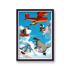 Studio Ghibli Vintage Anime Poster Print v1