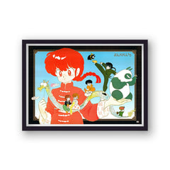 Ranma Half Vintage Anime Poster Print v1