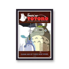 My Neighbour Totoro Vintage Anime Poster Print v3
