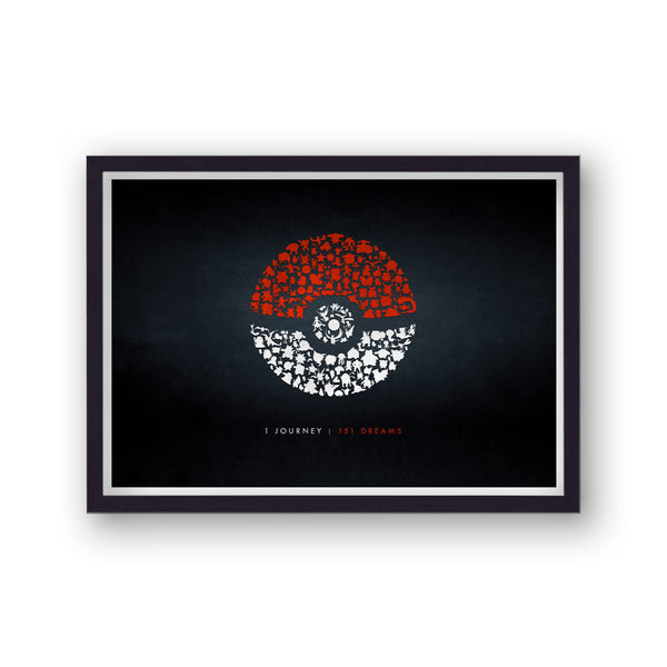 Pokemon Pokeball 1 Journey 151 Dreams Poster Print