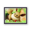Pokemon Landscape Eevee Playing with Pokeball Poster Print