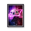 Pokemon Detective Pikachu Jigglypuff Portrait Neon Light Movie Poster Print