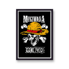 One Piece Mugiwara Skull and Cross Bones Poster Print