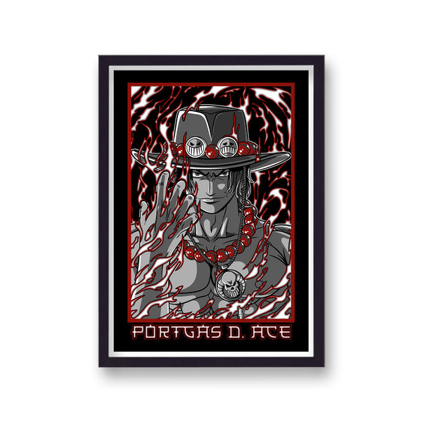 One Piece Portgas D. Ace Character Poster Print