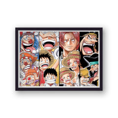 One Piece Character Evolutions Landscape Poster Print