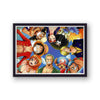 One Piece Worm's Eye View of Characters Landscape Poster Print