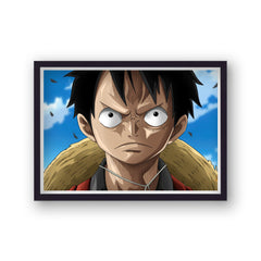 One Piece Angry Luffy Landscape Poster Print
