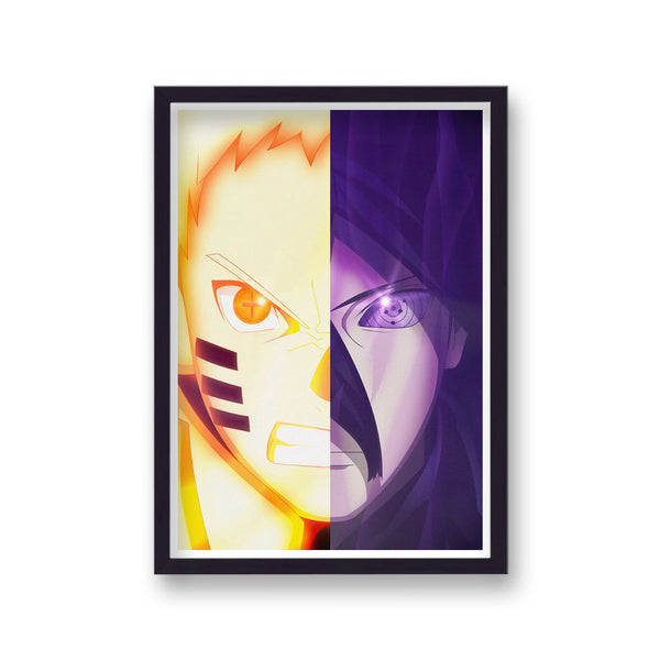 Naruto Half and Half Ninja Eyes Poster Print