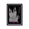 Naruto Sasuke Uchiha Purple and Black Poster Print