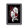 Naruto Jiraiya Red and Black Character Poster Print