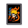 Naruto Overhead Shot Orange and Black Poster Print