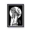 Naruto Itachi Uchiha Black and White Poster Print