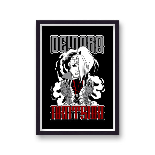Naruto Deidara Akatsuki Character Poster Print