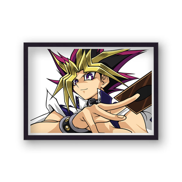 Yu Gi Oh Yugi Muto Card Draw Landscape Poster Print