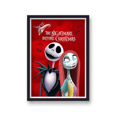 The Nightmare Before Christmas Vintage Movie Poster Art Print v1