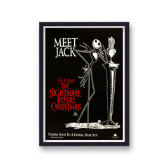 The Nightmare Before Christmas Vintage Movie Poster Art Print v4