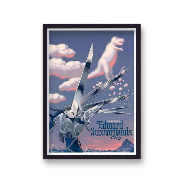 Edward Scissorhands Vintage Movie Poster Art Print v2