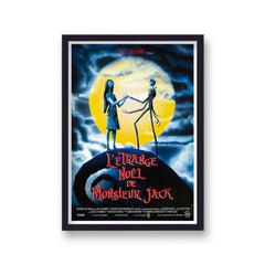The Nightmare Before Christmas French Vintage Movie Poster Art Print v8