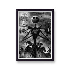 The Nightmare Before Christmas Vintage Movie Poster Art Print v10