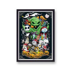The Nightmare Before Christmas Vintage Movie Poster Art Print v11