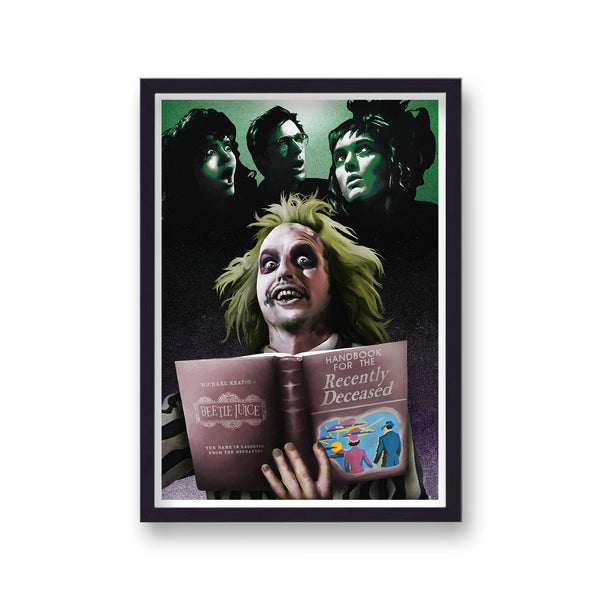 Beetlejuice Vintage Movie Poster Art Print v5
