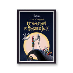 The Nightmare Before Christmas French Vintage Movie Poster Art Print v13