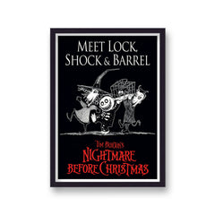 The Nightmare Before Christmas Vintage Movie Poster Art Print v14