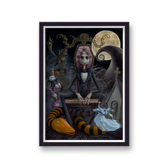 The Nightmare Before Christmas Vintage Movie Poster Art Print v15