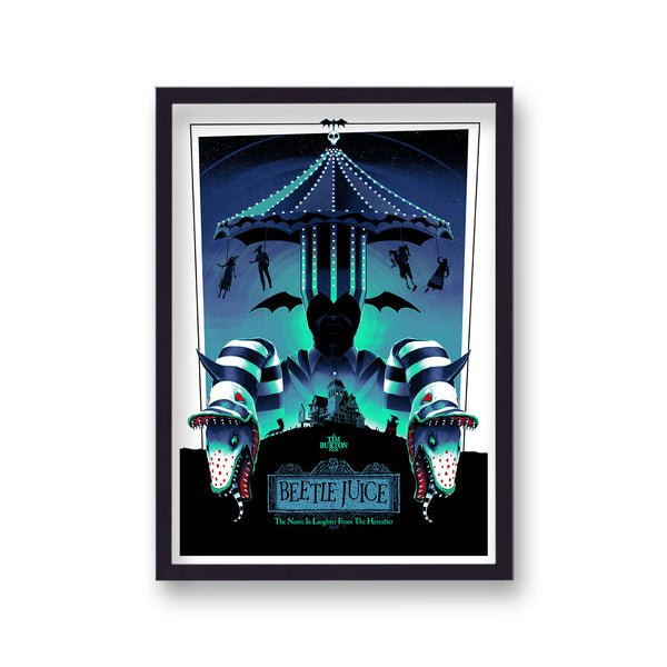 Beetlejuice Vintage Movie Poster Art Print v6