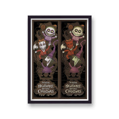 The Nightmare Before Christmas Vintage Movie Poster Art Print v16