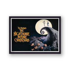 The Nightmare Before Christmas Vintage Movie Poster Art Print v17