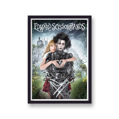 Edward Scissorhands Vintage Movie Poster Art Print v3