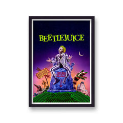 Beetlejuice Vintage Movie Poster Art Print v9