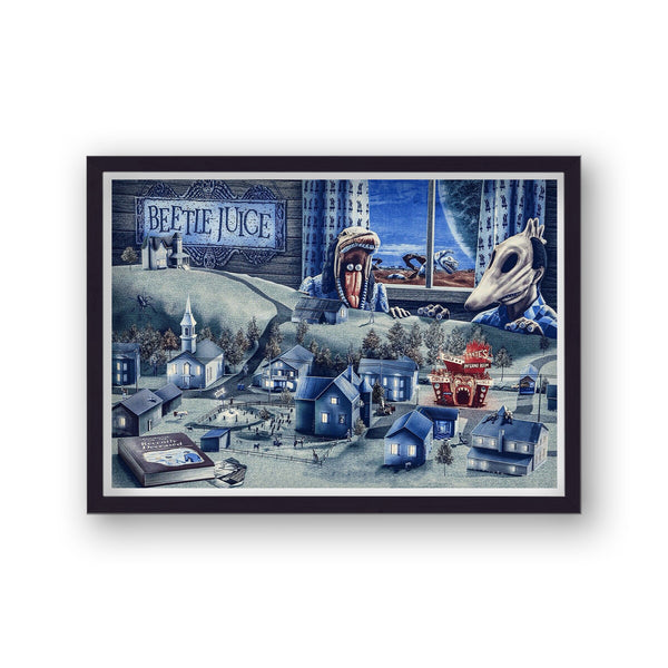 Beetlejuice Vintage Movie Poster Art Print v11