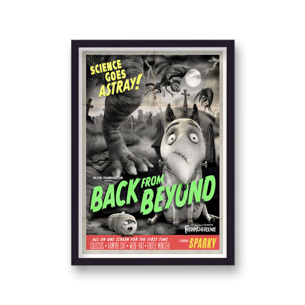 Frankenweenie Vintage Movie Poster Art Print v7