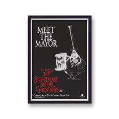 The Nightmare Before Christmas Vintage Movie Poster Art Print v16