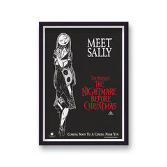 The Nightmare Before Christmas Vintage Movie Poster Art Print v17