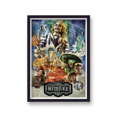Beetlejuice Vintage Movie Poster Art Print v13