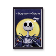 The Nightmare Before Christmas Vintage Movie Poster Art Print v19
